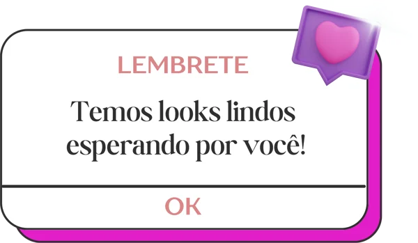 Temos looks lindos esperando por você — figurinha real do acervo